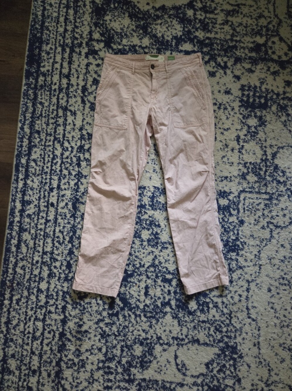 Anthropologie Light Pink Straight-Leg Jeans
